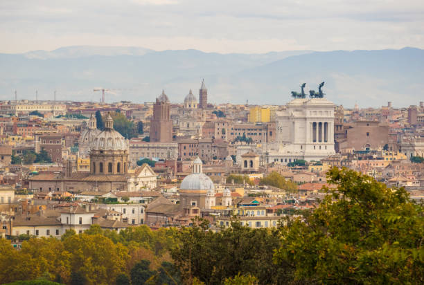 istock Rome (Italy) - The Janiculum hill and terrace. 876209820