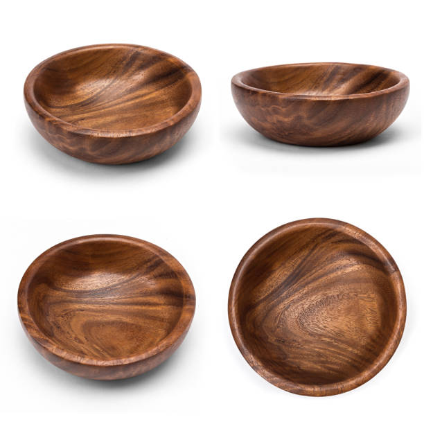 istock blank template wooden tableware, for your design, plate white background 876222752