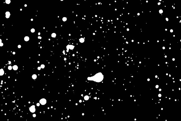 istock Paint splatter background. White on black explosion of paints. Grainy textured design for craft paper art effect template visuals. Vector. 876222764