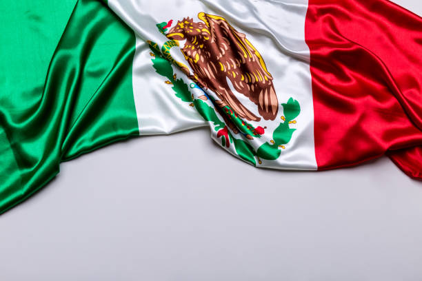 istock Authentic flag of the Mexico 876226264