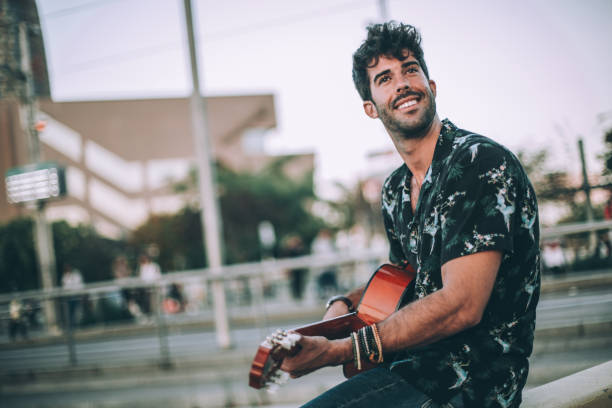 istock Musician playing on the street 876236532