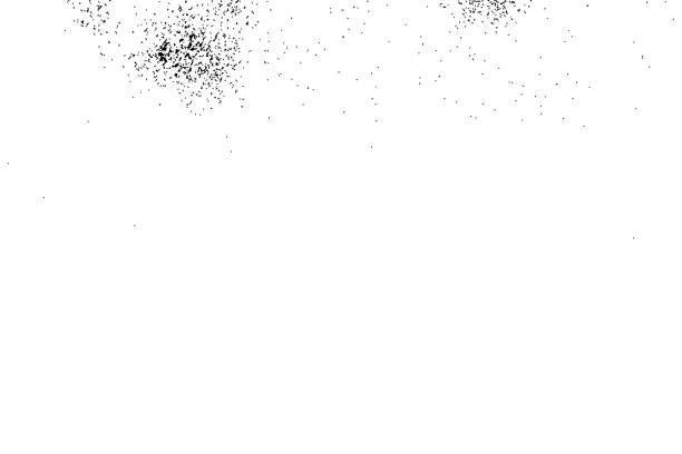 абстрактная зернистая текстура изолирована на белом фоне. силуэт пищевых хлопьев, таких как соль или миндаль или пшеничная мука, высыпаетс� - peeling paint audio stock illustrations