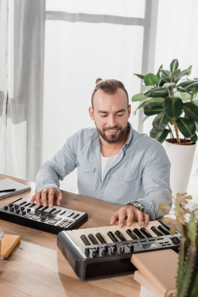 istock sound producer working with mpc pads 876245296