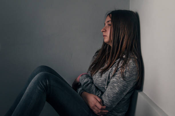 istock Unhappy depressed teenager 876245542