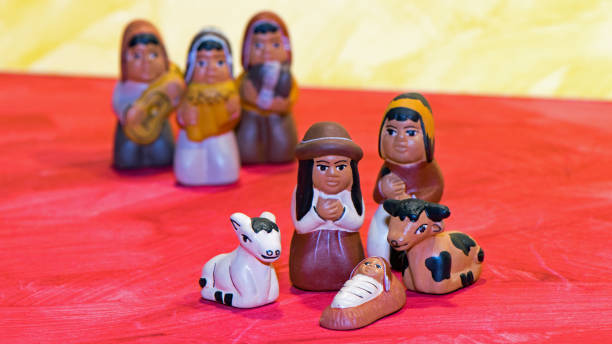istock Macro pictures figures from the Christmas stable 876256042