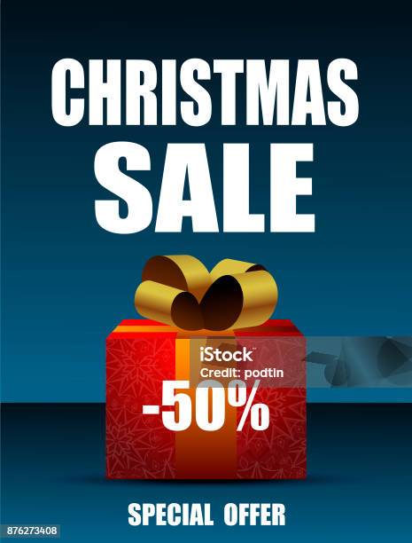 Christmas Sale Stock Illustration - Download Image Now - Branch - Plant Part, Christmas, Design