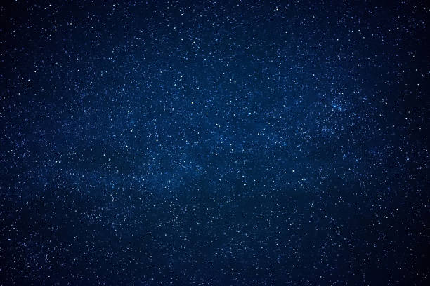 istock Blue dark night sky with many stars 876279640