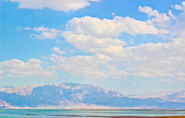 Dead sea landscape view stock photo