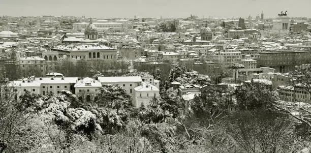Photo of Rome under snow