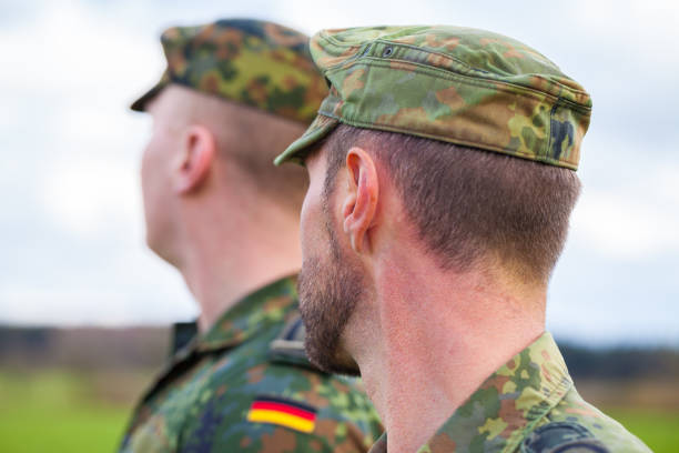 istock two german soldiers looks to the side 876303536
