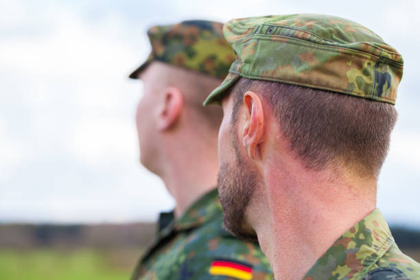 istock two german soldiers looks to the side 876303538