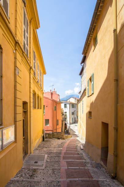 Old town Menton in Provence, France