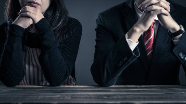 istock Couple relationship, housewife and office worker 876360028