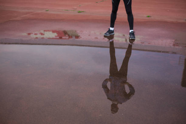 istock Shadow of a sportsman 876382298