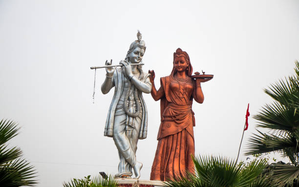 istock Image of lord Krishna and radha 876397392
