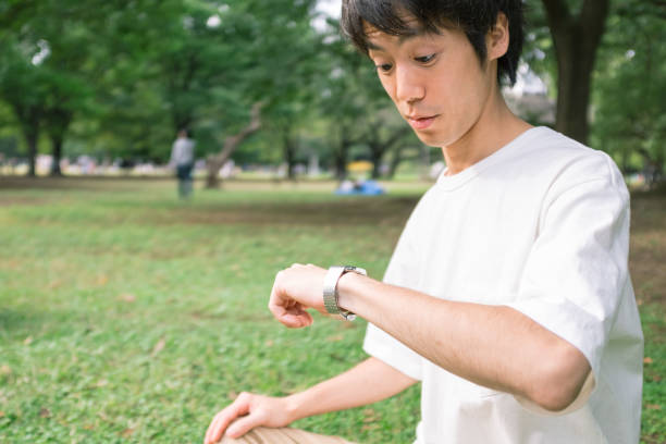 istock Man looking at the watch surprisingly 876410508