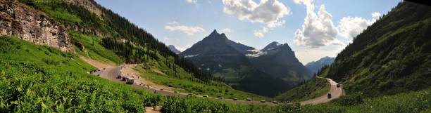 istock Panoramic view 'going to the sun road', Montana, USA 876410544