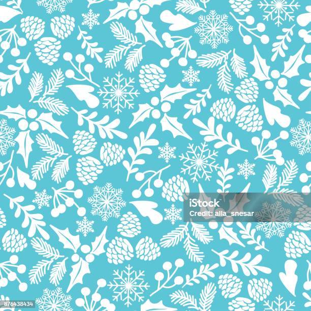 홀리 열매와 원활한 벡터 패턴입니다 패턴에 대한 스톡 벡터 아트 및 기타 이미지 - 패턴, 크리스마스, 크리스마스 포장지