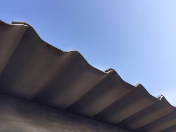 istock View Under the Roof to the Blue Sky 876438646