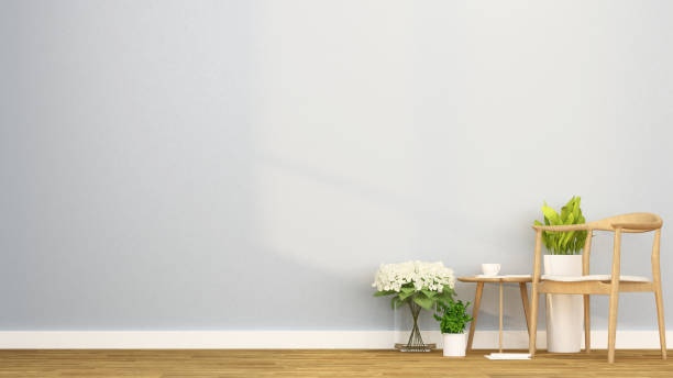 istock Living area in apartment or coffee shop - Interior Design - 3D Rendering 876445824