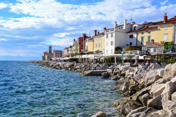 istock Coastline of Piran city, Slovenia 876445836