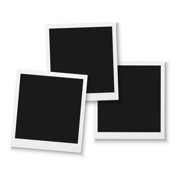istock Blank Vintage Photo Frame Mockup Isolated on a White Background. Photorealistic Vector EPS10 Retro Photo Frame Template 876450022