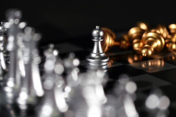 istock Chess business idea for competition, success and leadership concept 876452724