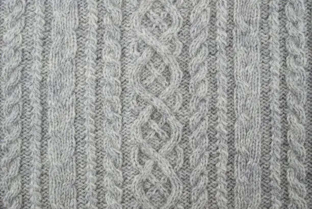 Photo of Knitted Wool Background.