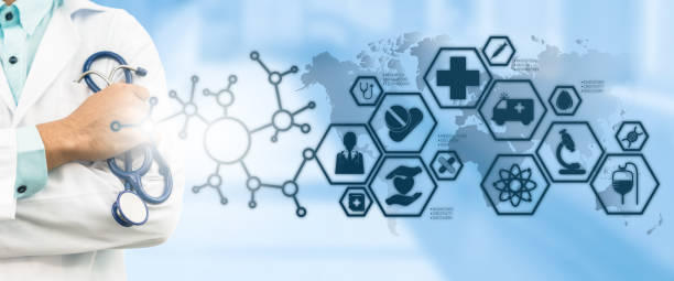 istock Doctor with Medical Healthcare Icon Interface 876459654