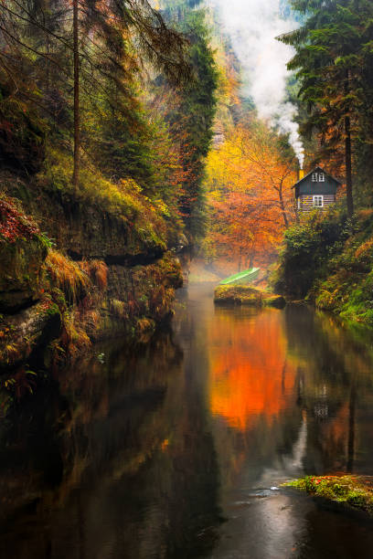 istock Kamnitz Gorge in Saxon switzerland national park 876466192