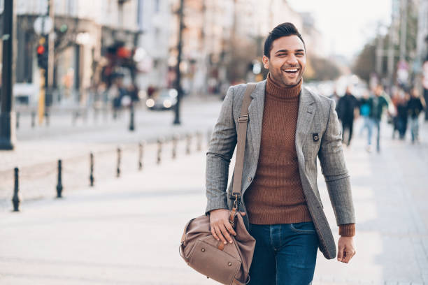 istock Happy man on the street 876466380