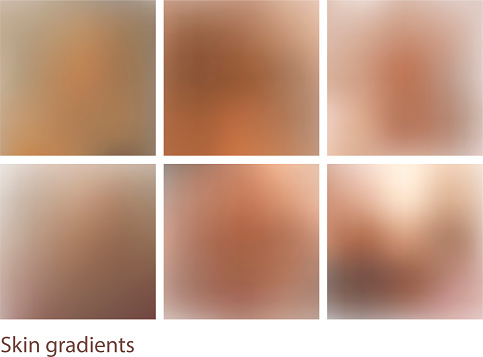 Human Skin Gradient Skin Gradients Set Stock Illustration - Download Image Now - Abstract ...