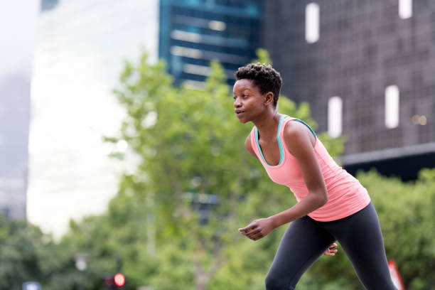 istock Young woman ready for her run 876487214