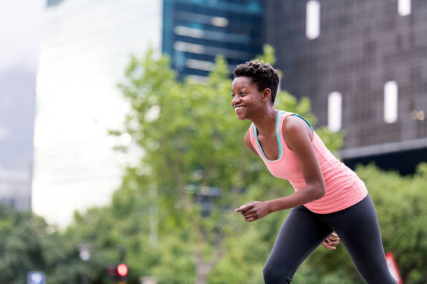 istock Young woman ready for her run 876487356