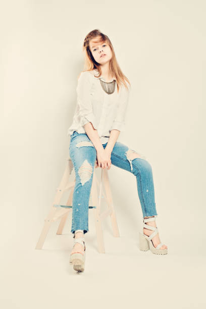 istock Casual Young Woman wearing Demim 876493250