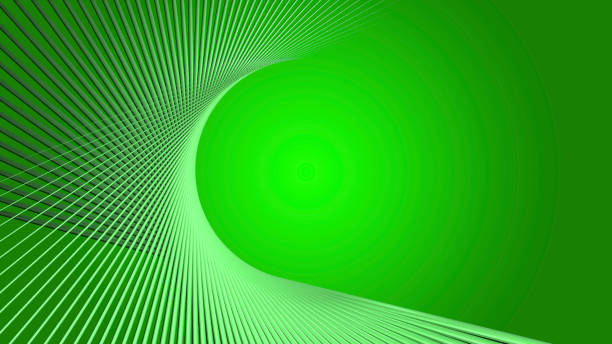 istock Abstract geometric green background with twisted lines 876497388