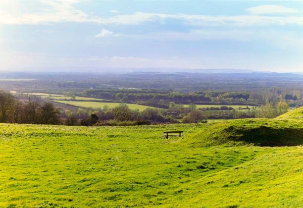 istock Lush green English countryside 876504722