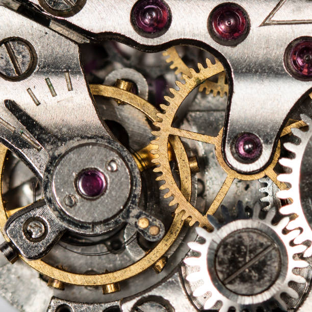istock clockwork old mechanical watch, high resolution and detail 876508820