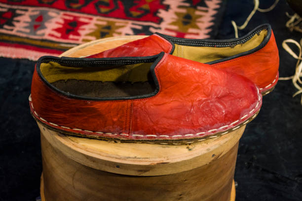 traditional turkish light flat heeled shoe; Turkish sandals