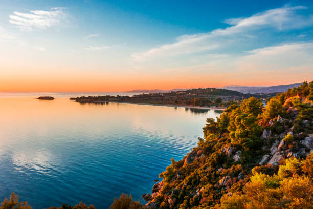 istock Sunset view in Halkidiki, Greece 876512424