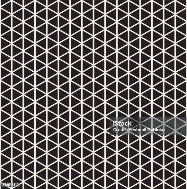 Geometric Seamless Pattern Abstract Background With Triangles Stock Illustration - Download Image Now