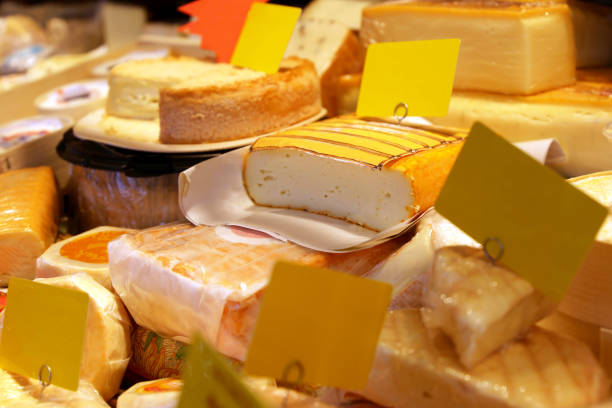 istock Cheese counter with a wide variety 876531816
