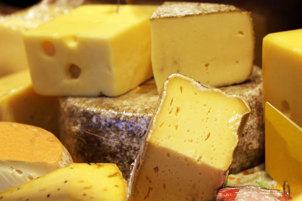 istock Cheese counter with a wide variety 876532730