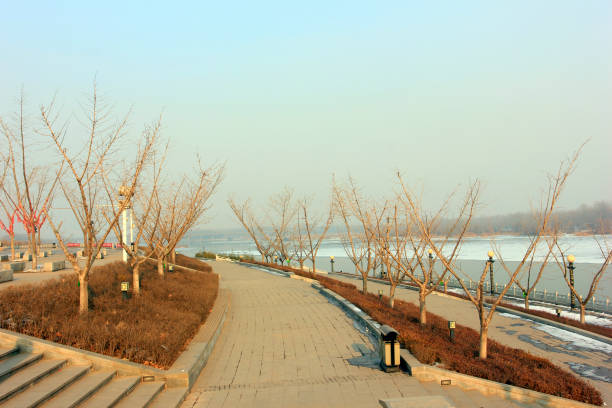 istock Luanhe River Banded Park scenery in winter, Hebei Province, China 876538182