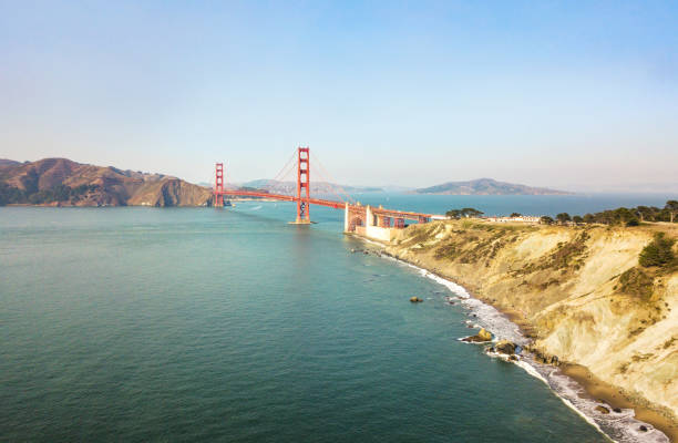 istock Golden Gate bridge aerial view 876538928
