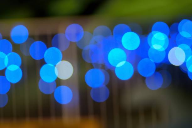 istock Abstract Winter Illumination Blue LED blurred lights 876542366