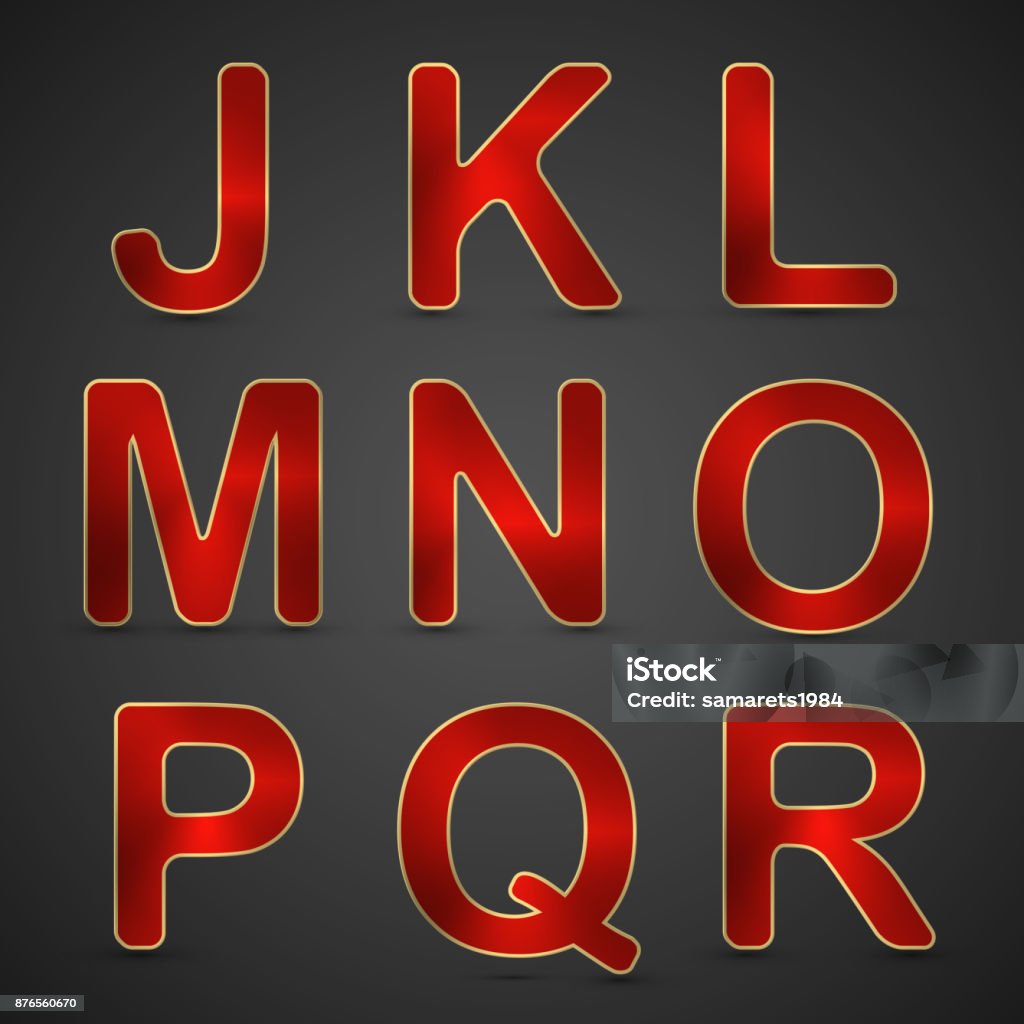 Vector Stock Lettering Abc Vector Alphabet Set Stock Illustration - Download Image Now - Abstract ...