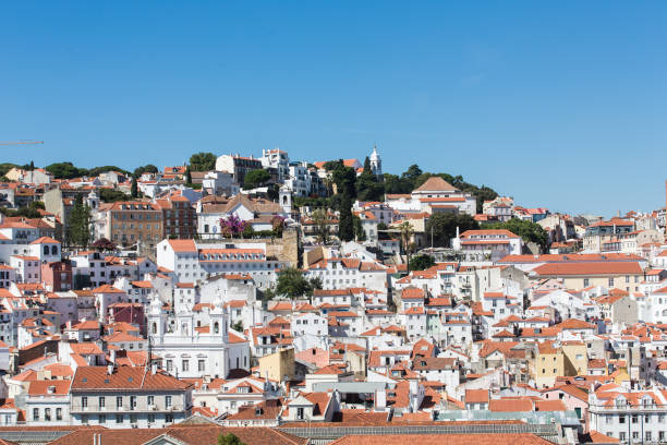 istock White Plaster and Red Tile on Lisbon Hill 876567422