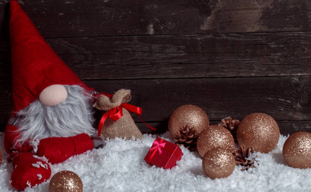 istock Christmas holiday concept with Xmas dwarf background 876569774