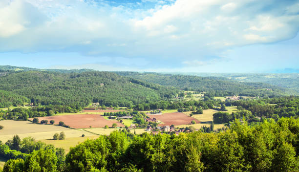 istock Peyzac le Moustier. La Roque Saint Christopher. Panorama from the cliffs. Dordogne. New Aquitaine 876573612